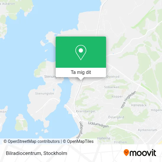 Bilradiocentrum karta