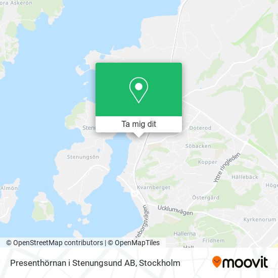 Presenthörnan i Stenungsund AB karta