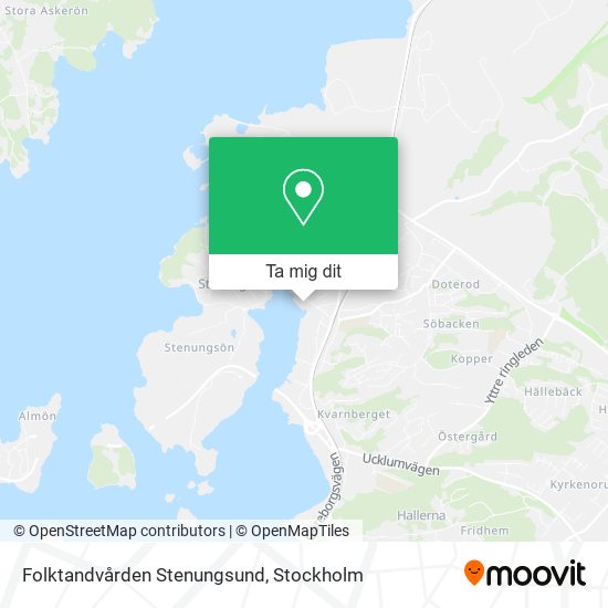 Folktandvården Stenungsund karta