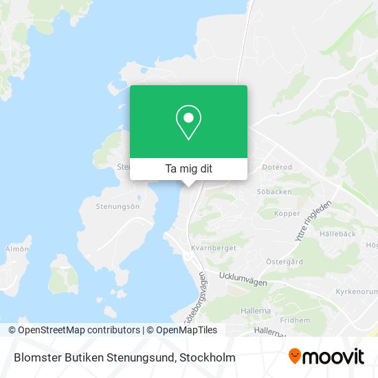 Blomster Butiken Stenungsund karta