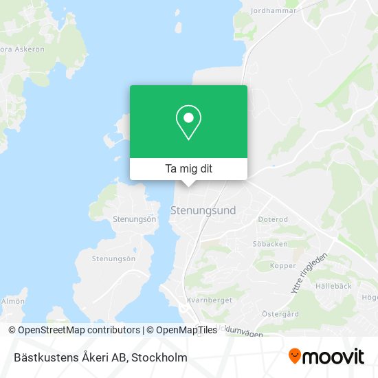 Bästkustens Åkeri AB karta