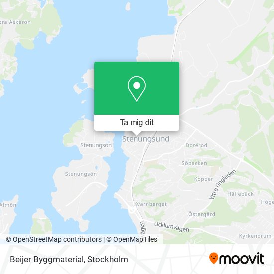 Beijer Byggmaterial karta