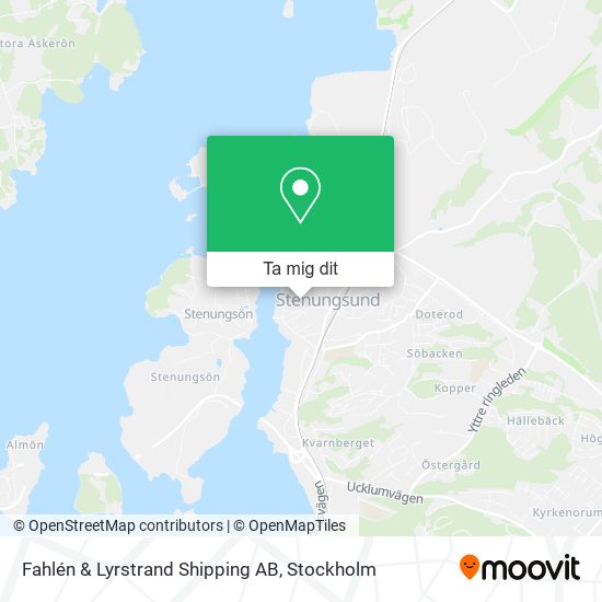 Fahlén & Lyrstrand Shipping AB karta