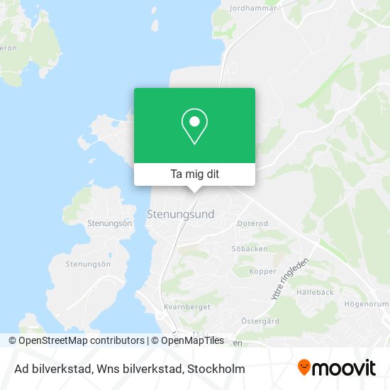 Ad bilverkstad, Wns bilverkstad karta