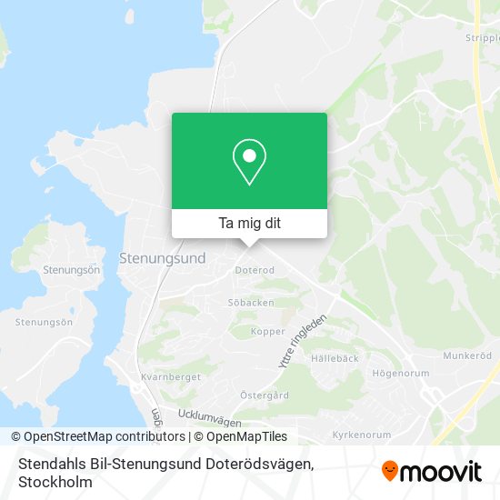 Stendahls Bil-Stenungsund Doterödsvägen karta