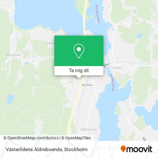 Västerlidens Äldreboende karta