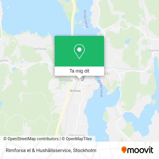 Rimforsa el & Hushållsservice karta