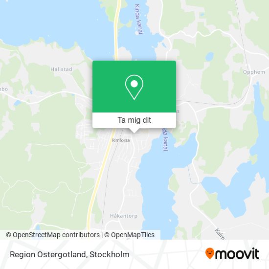 Region Ostergotland karta