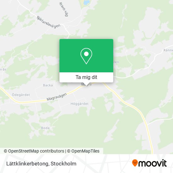 Lättklinkerbetong karta