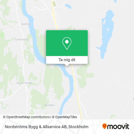 Nordströms Bygg & Allservice AB karta