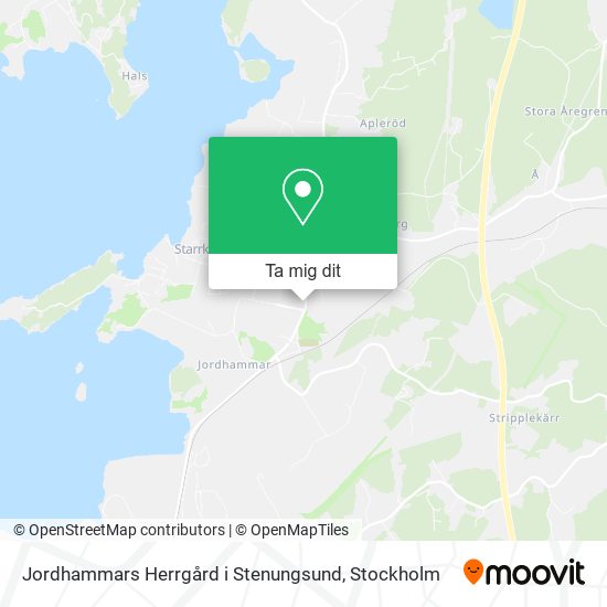 Jordhammars Herrgård i Stenungsund karta