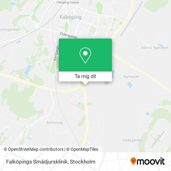 Falköpings Smådjursklinik karta