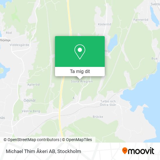 Michael Thim Åkeri AB karta