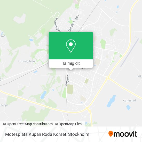 Mötesplats Kupan Röda Korset karta