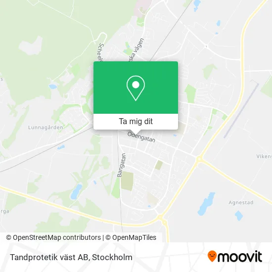 Tandprotetik väst AB karta