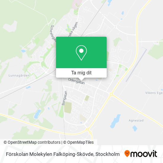Förskolan Molekylen Falköping-Skövde karta