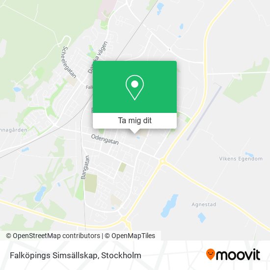 Falköpings Simsällskap karta