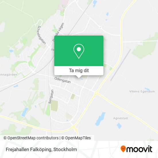 Frejahallen Falköping karta