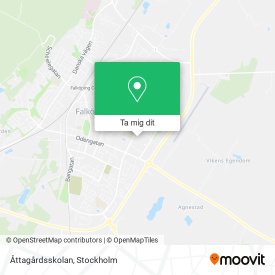 Åttagårdsskolan karta