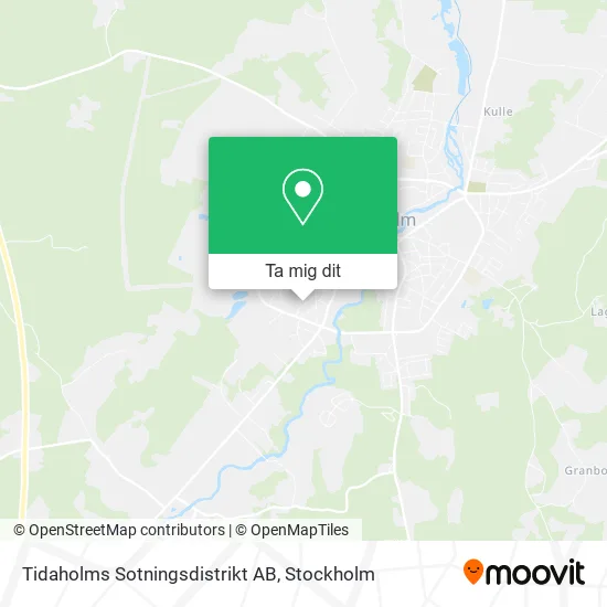 Tidaholms Sotningsdistrikt AB karta