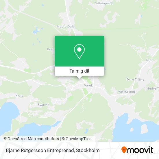 Bjarne Rutgersson Entreprenad karta