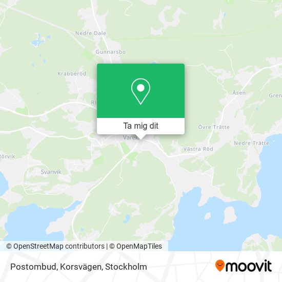 Postombud, Korsvägen karta