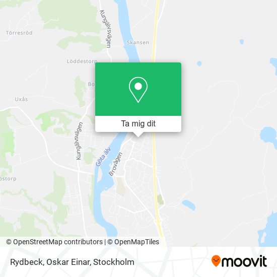 Rydbeck, Oskar Einar karta