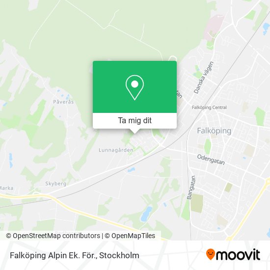 Falköping Alpin Ek. För. karta