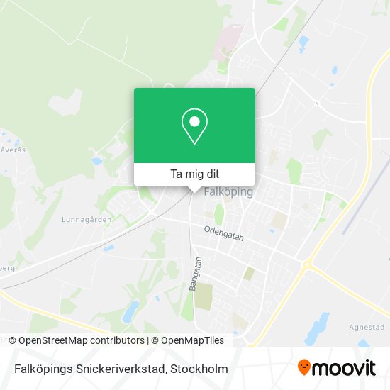 Falköpings Snickeriverkstad karta