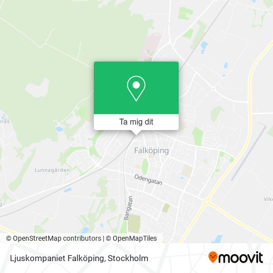 Ljuskompaniet Falköping karta