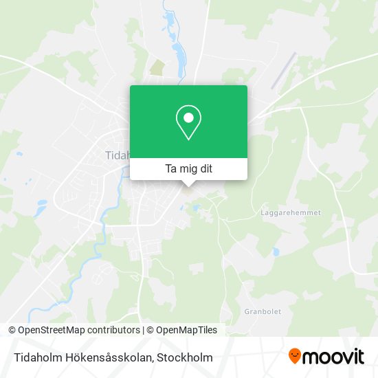 Tidaholm Hökensåsskolan karta