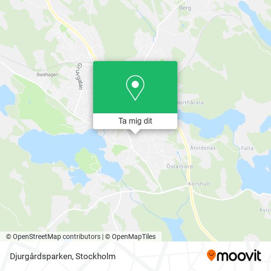 Djurgårdsparken karta