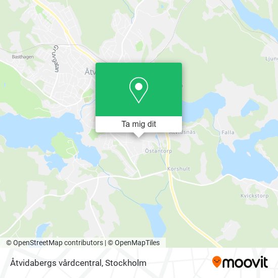 Åtvidabergs vårdcentral karta