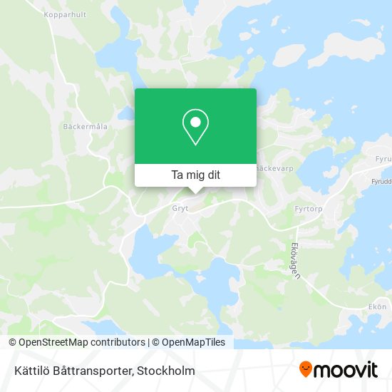 Kättilö Båttransporter karta