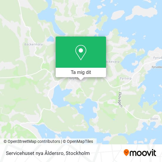 Servicehuset nya Åldersro karta