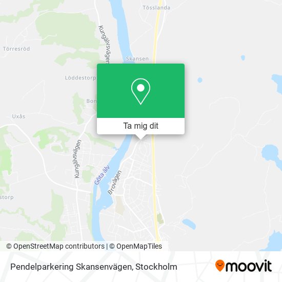 Pendelparkering Skansenvägen karta