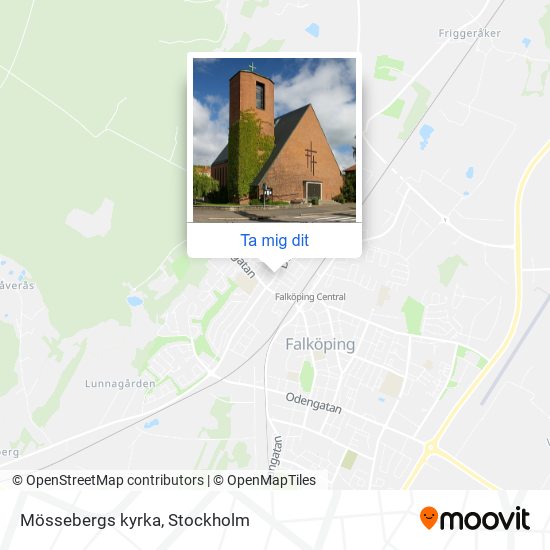 Mössebergs kyrka karta