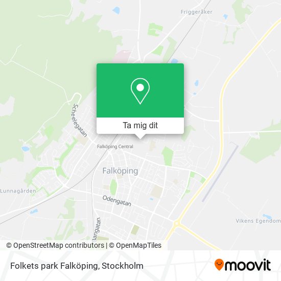 Folkets park Falköping karta