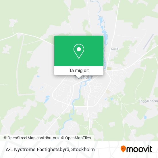 A-L Nyströms Fastighetsbyrå karta