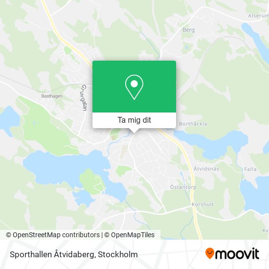 Sporthallen Åtvidaberg karta