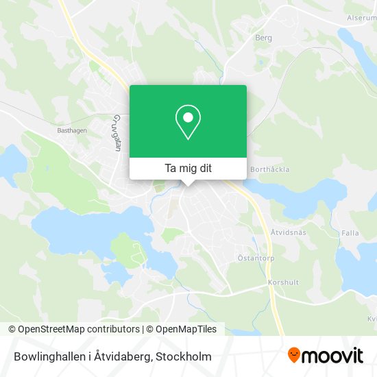 Bowlinghallen i Åtvidaberg karta
