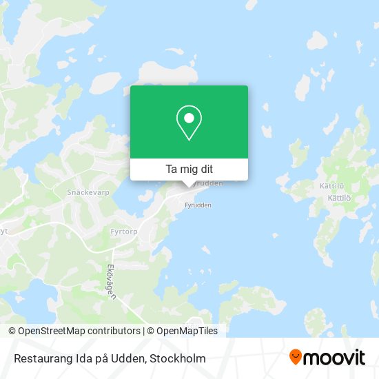 Restaurang Ida på Udden karta