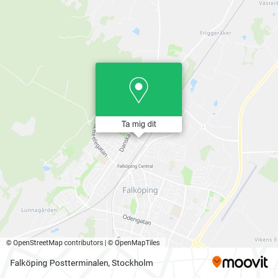 Falköping Postterminalen karta