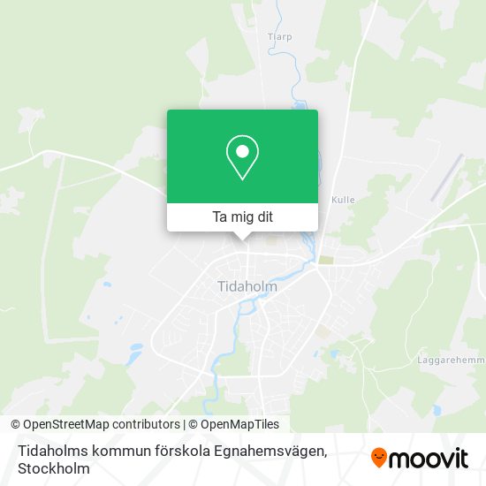 Tidaholms kommun förskola Egnahemsvägen karta