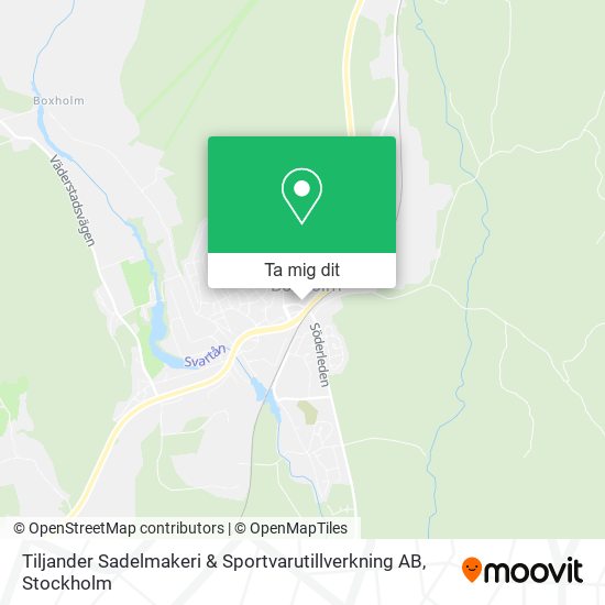 Tiljander Sadelmakeri & Sportvarutillverkning AB karta