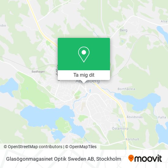 Glasögonmagasinet Optik Sweden AB karta