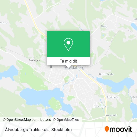 Åtvidabergs Trafikskola karta