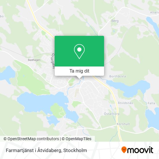 Farmartjänst i Åtvidaberg karta