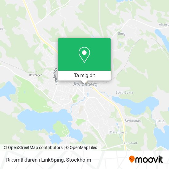 Riksmäklaren i Linköping karta