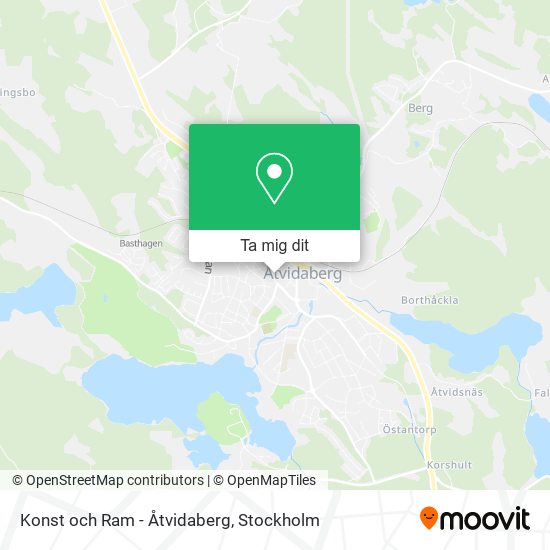Konst och Ram - Åtvidaberg karta
